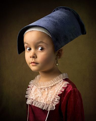 Bill Gekas油画般的可爱儿童肖像...