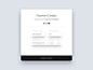 Credit Card Form 海外优质素材 UI kit 源文件下载 Day#067