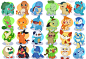 Pokemon starters (What's your favorite?) by ToastYaMate on DeviantArt