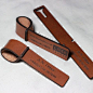 Personalised Leather Luggage Tags by CraftyLaser on Etsy