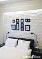 清新家庭照片墙效果图欣赏—土拨鼠装饰设计门户
