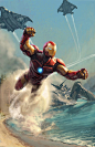 Invincible Iron Man, Aleksi Briclot : Variant cover / Marvel comics