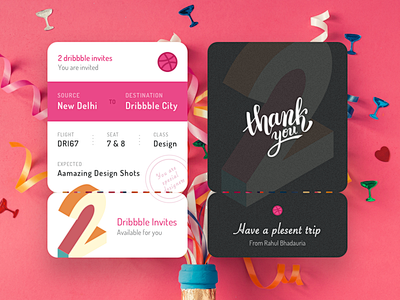 2 Dribbble Invite fo...