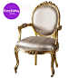 Versailles Mummy Gold Chair  |  Chairs & Armchairs  |  Seating  |  French Bedroom Company