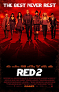 动作喜剧《赤焰战场2Red 2》海报设计  2013年7月19日北美 #采集大赛#