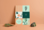 Plantae Bar Corporate Design - Mindsparkle Mag : Beautiful branding by LA-based Kati Forner for Plantae Bar, a Vegan hand roll sushi bar based in Los Angeles.