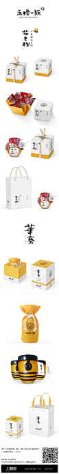 〓上观堂设计案例〓乐蜂一族蜂蜜logo与... Bee lovers group in great packaging PD: 