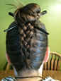 Inverted Five Strand Braid to bun