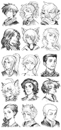 160313 - Headshot Commissions Sketch Dump 17 by Runshin