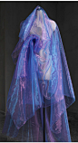 1Yard Iridescent Purple&Blue Holographic Gauze Fabric,Reflective Magic Organza,Designer Fabric,Wedding,Events,Texture fabric,Party Decor, image 7