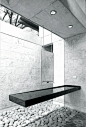 futuristic bathroom, casa-uro - floating vanity: 