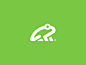 Frog icon minimal branding symbol logo zoo animal frog