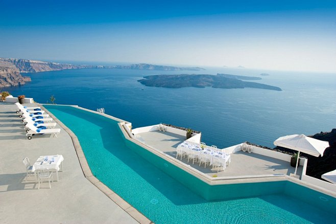 Grace Santorini酒店游泳池