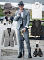 男友着装改造计划：基本款灰色西服套装也能变身摩登绅士 