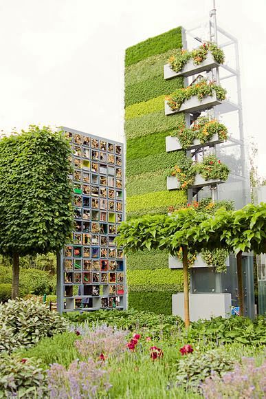 A vertical garden wo...