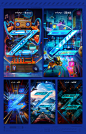vivo Z系列硬核视觉体系，成为Z世代的头号玩家 科技海报 合成海报 系列 赛博朋克 未来感 时尚风 插画 3D 机器人