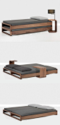 便捷沙发床zeitraum。既可以作为沙发，又可以自由拼接重叠成单，双人床，有限空间无限利用！好友来访再也不用担心没地方睡啦~[转]