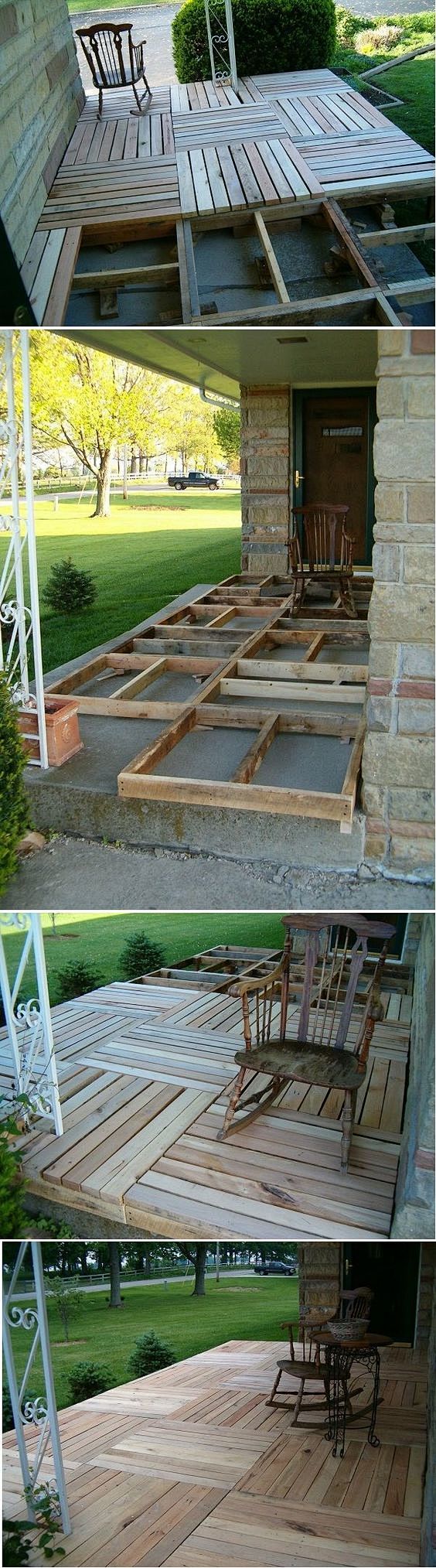 DIY Pallet Wood Fron...