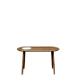 纯实木 原木 咖啡 桌 长边几 边桌 中合系列 素元木作设计师品牌