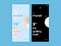 Weather app weather userexperiance typography design ux dribbbleshot interface app ui mobile ios