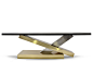 Countervail Table - Goatskin / Brass 0