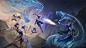 General 3840x2160 Lux (League of Legends) Ezreal (League Of Legends) Kindred (League of Legends) Amumu Amumu (League of Legends) Lissandra (League of Legends) Ezreal Porcelain League of Legends Riot Games GZG 4K digital art ADC Adcarry Support (League Of 