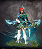 Windranger arcana model, Stanislav Ostrikov : Windranger Arcana model for Dota 2's International Battlepass 2020. All rights belong to Valve.
I was responsible for making base hp and lp model and textures, that then were tweaked by amazing Valve team.
Spe