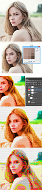 【PS教程！手把手教你将相片变成乐高像素拼图】程远：学会这个教程，能将任何相片都变成乐高的像素拼图！过程也很简单，非常容易上手，很适合新手。赶紧开启Photoshop，来制作一个吧→http://t.cn/8siSijO