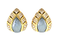 Modern Bvlgari Diamond Earrings