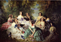 德国学院派代表欧洲宫廷画师温特哈尔特人物油画作品欣赏