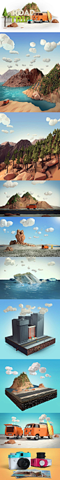 basic shapes 3d landscapes