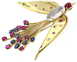 Vintage Retro Van Cleef & Arpels Bird Brooch in 18K