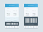Playing with ticket concept, Just click the barcode if you wanna check in. Voila! bigger barcode. And ready to go.