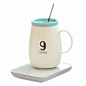 Amazon.com: OKCafe Auto Shut Off Coffee 10.8 Ounce Coffee Mug Warmer Electric Heat Cup Warmer for Office & Home Use (Include 400ML Mug): Kitchen & Dining
