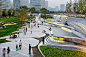 Public plaza of the Galaxy SoHo designed by Zaha Hadid Architects and EcoLand Design Group in Beijing: 