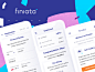 Fintech onboarding and mobile dashboard ️ colourfull interface microfinancing design systems fintech saas interface finance app loan online banking mobile mobile ui uiux interface color interface finiata online factoring web app fintech startup ui design