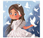 cards Character children Digital Art  fairytale girl ILLUSTRATION  Magic   metaphorical cards woman