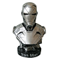 钢铁侠模型 Iron Man复仇者联盟漫威大号摆件胸像仿金属树脂手办-淘宝网