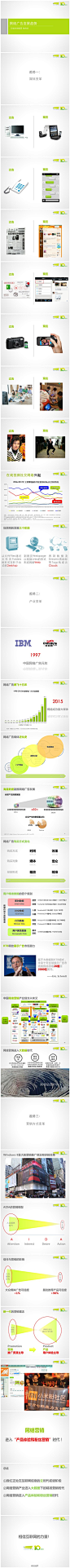 《网络营销趋势》PPT，从三个方面讲了互联网营销的最重要的三个趋势：①我们正处在向互联网信息云升级的时代 ②网络营销产业进入大数据下的精准营销时代 ③网络营销进入产品体验和粉丝营销时代