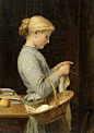 瑞士画家Albert Anker （1831-1910） ​​​​