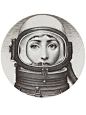 Fornasetti printed plate, Grey