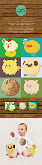 Rounded Animals - Japanese Learning : The main objective of my project "Rounded Animals" is to make drawings of animals in a cute way and as rounded as possible. They're inspired by the japanese "cute culture" and the words in the illu