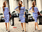 Aliexpress.com : Buy Women Half Sleeve Classic Stripe Casual Bodycon Stretch Party Wiggle Knee Length Pencil Cotton Blend Dresses S XL #16 SV002328 from Reliable Dresses suppliers on Shenzhen Cyber Technology Ltd.