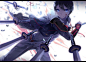 Tags: Anime, Lyodi, Touken Ranbu, Horikawa Kunihiro, Blood On Face