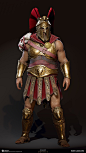 Spartan Berserker, Sabin Lalancette : I did the sculpting, game mesh, baking, texture painting for the outfit of the Spartan Berserker.<br/>All the incredible metal, leather and cloth shaders in the game we're developped by Mathieu Goulet.<br/&am