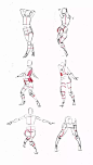 人体绘画参考丨舞剑人体结构动态