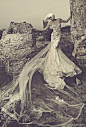 julia kontogruni 2015 wedding dress illusion long sleeves front view