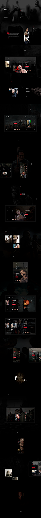 THE WALKING DEAD - website concept : THE WALKING DEAD - website concept