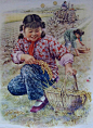 金梅生（1902—1989）在青少年时打下了国画的基础，但他对收集多年的月份牌与香烟牌却爱不释手。为了进入这个领域，他到土山湾“青画室”学习西画，后来终于进入了上海月份牌的大户--商务印书馆从事月份牌创作。1930年成立了自己的画室，致力于创作月份牌画，近50年将毕生事业献给了中国商业艺术