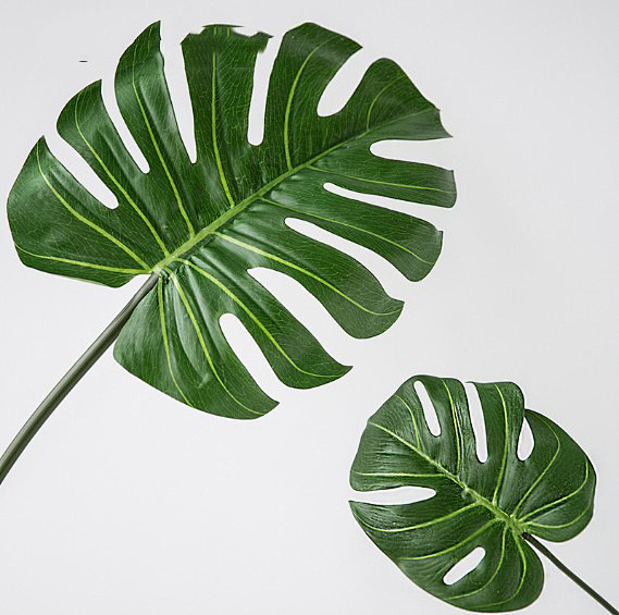 祯品家居仿真龟背叶仿真大叶绿植植物 客厅...